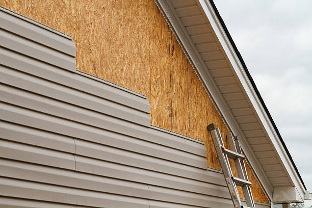 Professional Storm Damage Siding Repair technician working in Belvidere, IL
